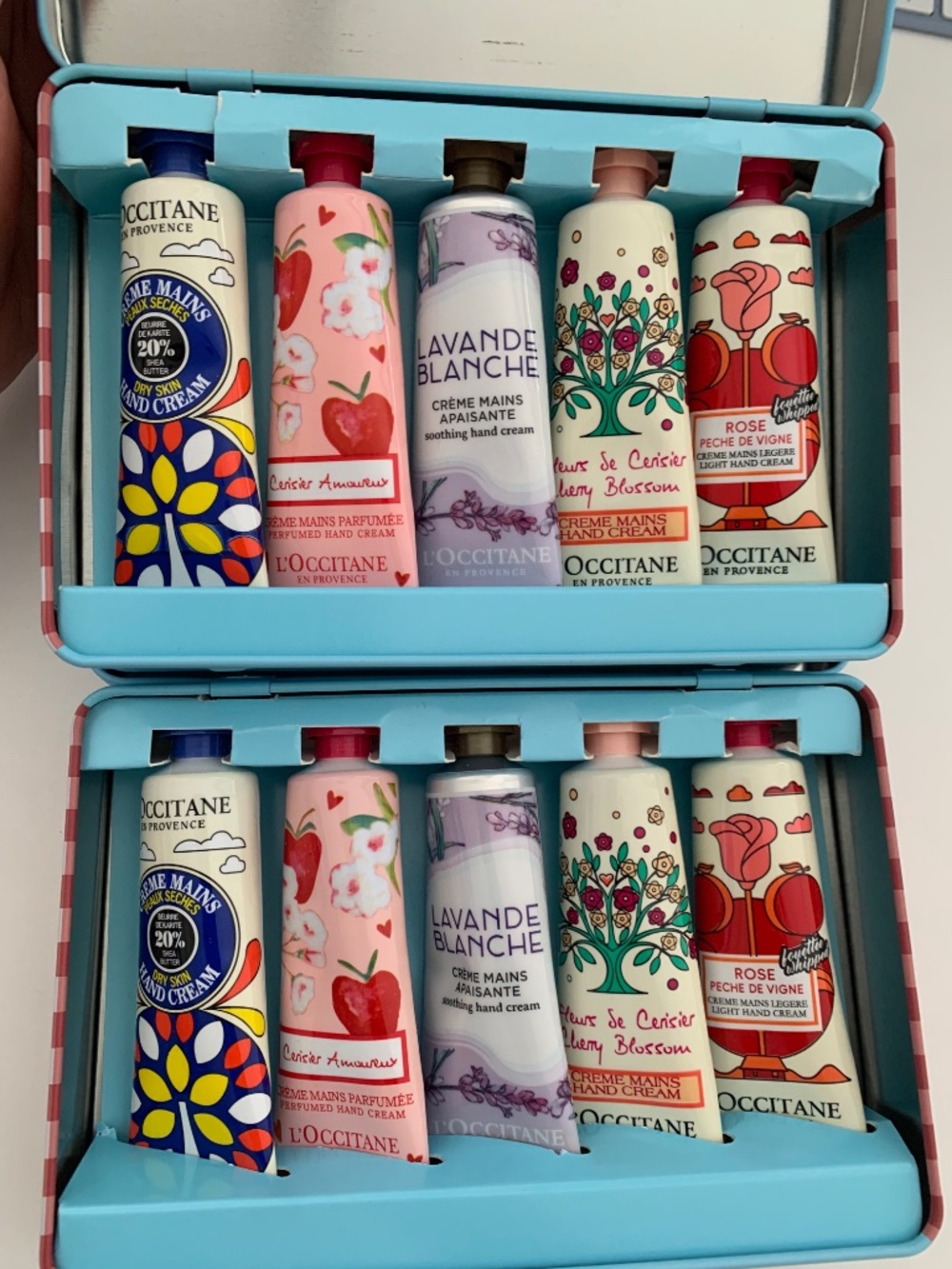 2x L'occitane x Tagi Handcream collection of 5x30ml Christmas Gift set